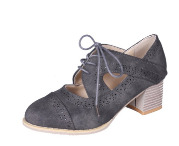 Women's Vintage Block Heel Sandals | Lace Up