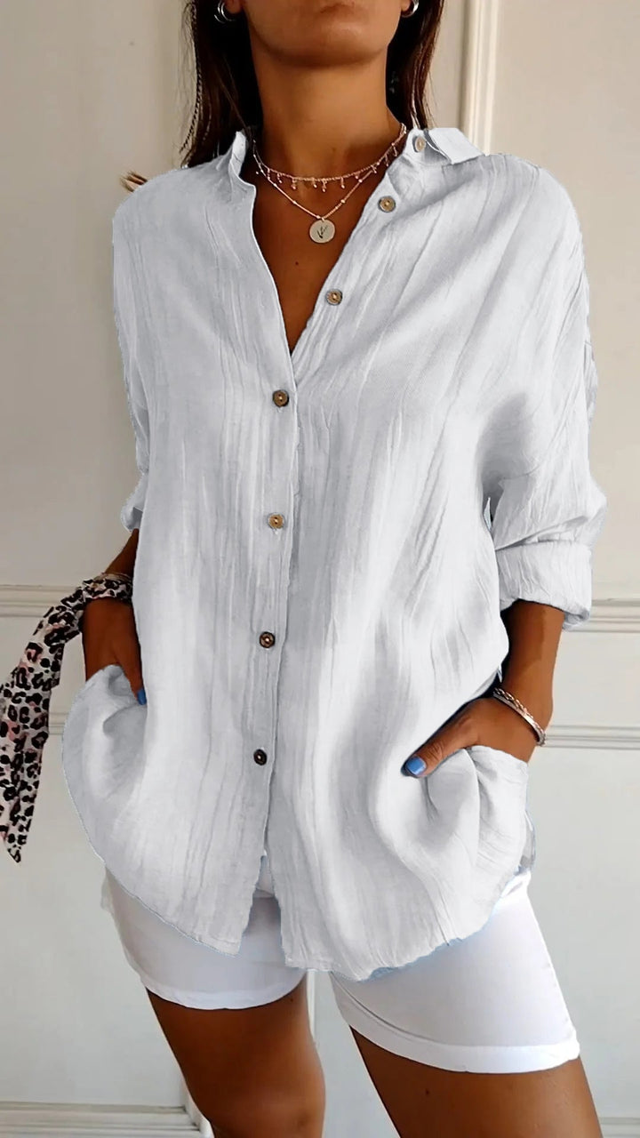 Women's Casual Collared Summer Shirt | Button Down
