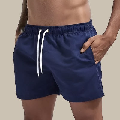Men's Adjustable Drawstring Swim Shorts | Side Pockets