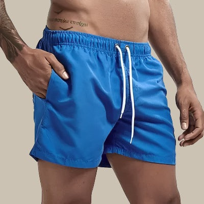 Men's Adjustable Drawstring Swim Shorts | Side Pockets