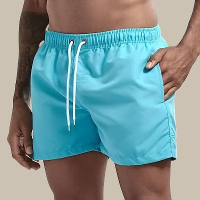 Men's Adjustable Drawstring Swim Shorts | Side Pockets