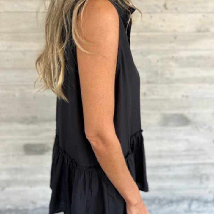 Women's Sleeveless Collared Top | Summer