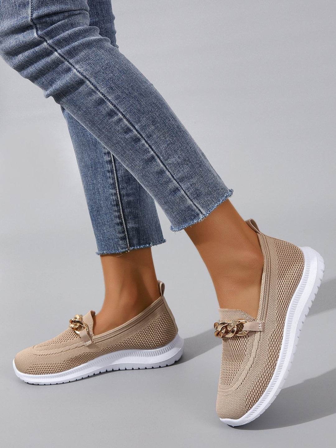 Women's Casual Slip-On Loafers | Knit