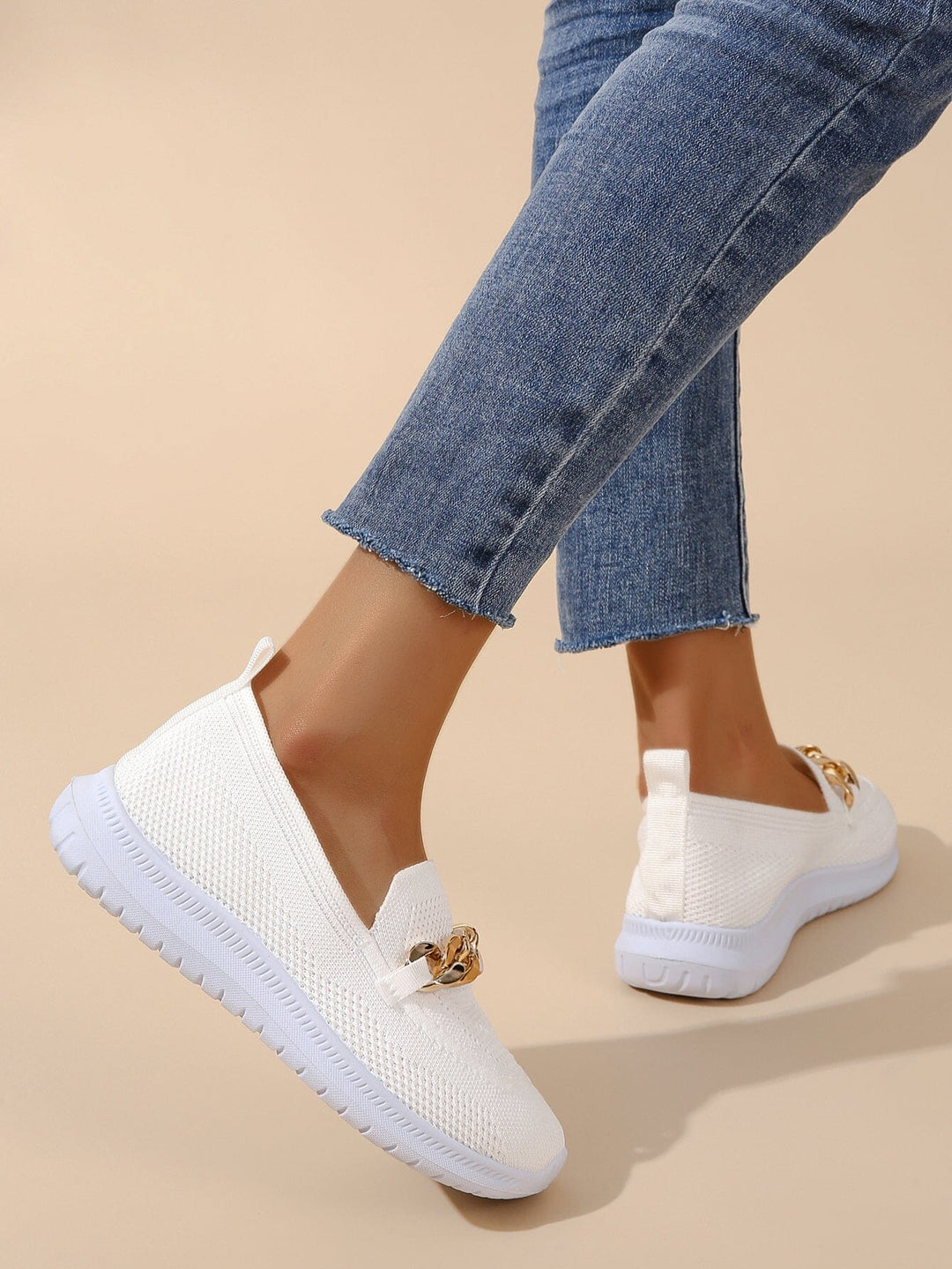 Women's Casual Slip-On Loafers | Knit