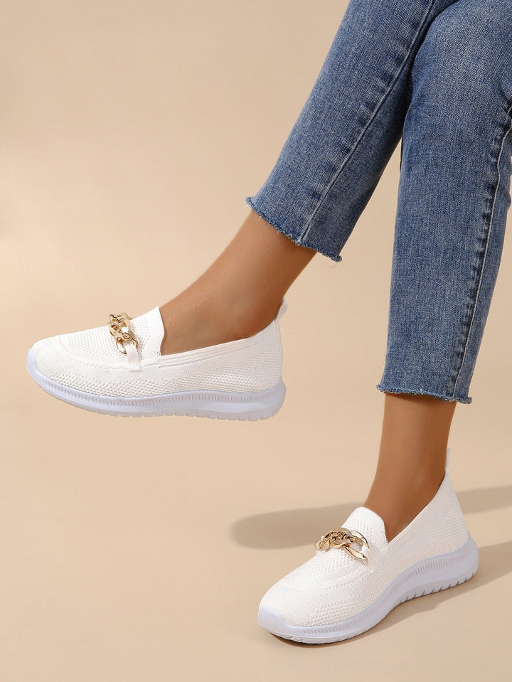 Women's Casual Slip-On Loafers | Knit