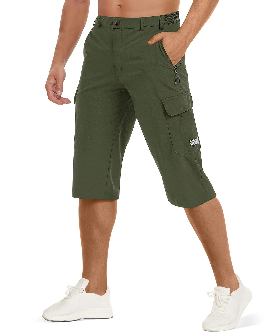Men’s Knee-Length Cargo Shorts | Multi Pocket