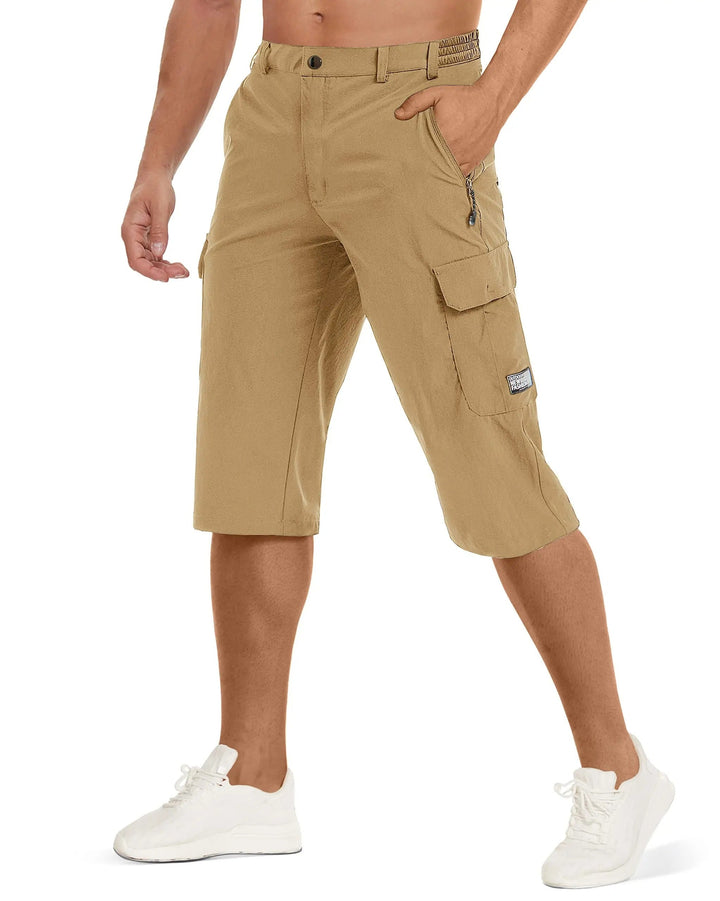 Men’s Knee-Length Cargo Shorts | Multi Pocket