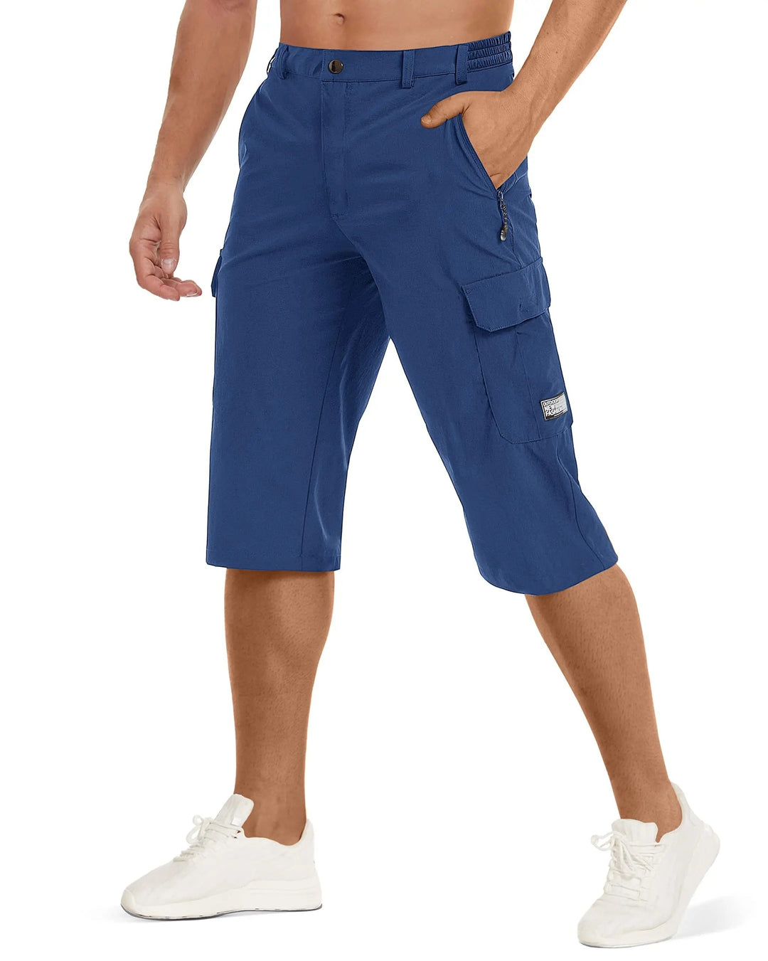 Men’s Knee-Length Cargo Shorts | Multi Pocket