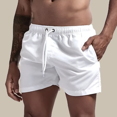 Men's Adjustable Drawstring Swim Shorts | Side Pockets